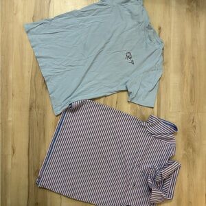 Vineyard Vines Blue and Pink Polos